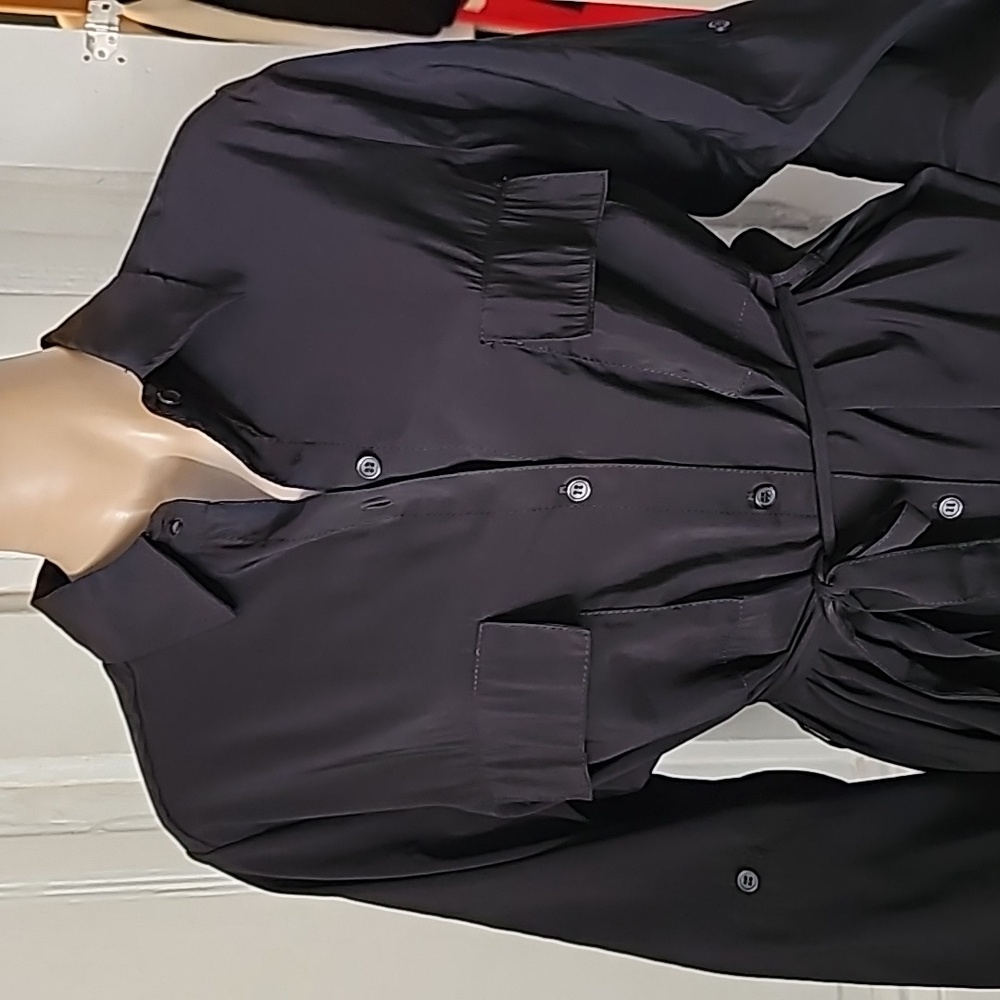 Max Studio Button Doen Dress - Picture 3 of 10